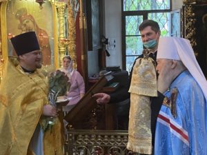 Богослужение в день Крещения Руси в Петропавловском храме