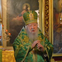 Владыка Ювеналий в день памяти прп Сергия Радонежского совершил богослужения