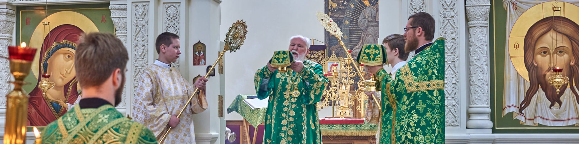 Архиерейские богослужения в праздник Святой Троицы на Волжском