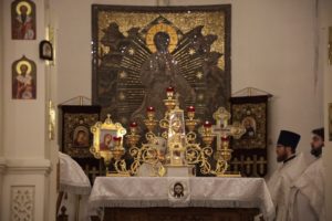 Архиерейская литургия в Рождество Христово на Волжском