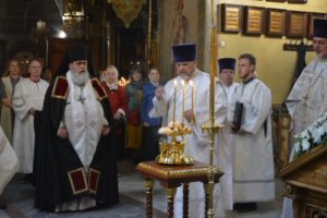 В Петропавловском храме на Вознесение Господне