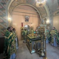 Викарий совершил богослужение в храме Троицы в Карачарове