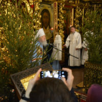 Ночная Рождественская литургия в Петропавловском храме