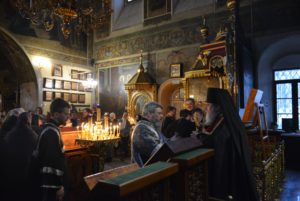 Богослужение в прощенное воскресение в Петропавловском храме