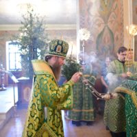 В канун Троицы викарий совершил богослужение в Карачарове