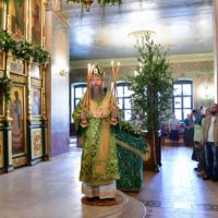 В канун Троицы викарий совершил богослужение в Карачарове