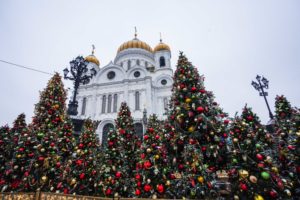 В Рождество Христово Патриарх Кирилл совершил великую вечерню