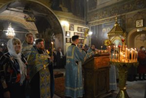 Богослужения в праздник Сретения Господня в Петропавловском храме