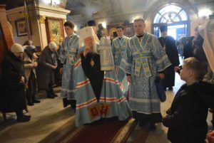 Богослужения в праздник Сретения Господня в Петропавловском храме