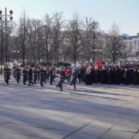 Возложение венка к могиле Неизвестного солдата