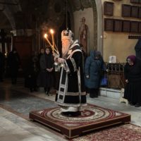 Первая Литургия Преждеосвященных Даров в Петропавловском храме
