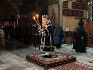 Первая Литургия Преждеосвященных Даров в Петропавловском храме