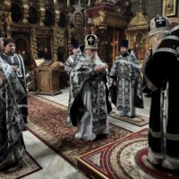 Первая Литургия Преждеосвященных Даров в Петропавловском храме